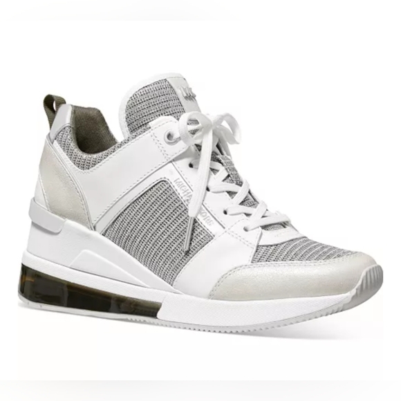 Michael Kors Georgie Trainer Logo Sneakers size 7 - Picture 1 of 7